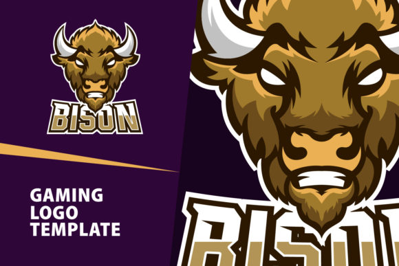 Bison Mascot Logo: Powerhouse Branding for Gaming