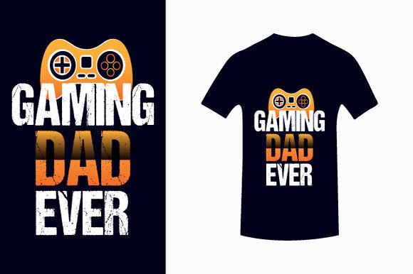Celebrate the Gaming Dad with Bold Typography