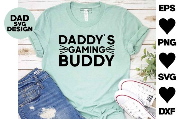 Dad SVG Design: Crafting the Perfect Daddy's Gaming Buddy Digital Art