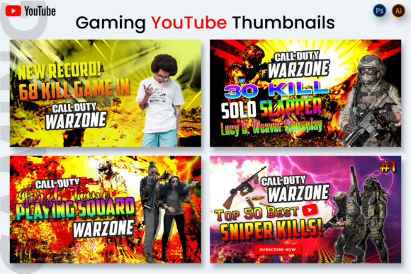 Enhance Your Gaming Channel with Eye-Catching YouTube Thumbnails