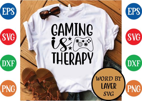 Exploring the Versatility of Gaming is Therapy Svg Design