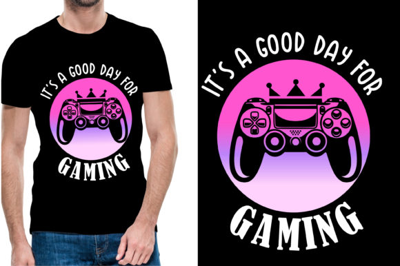 Good Day for Gaming: A Bold T-Shirt Design for Your Creative Projects