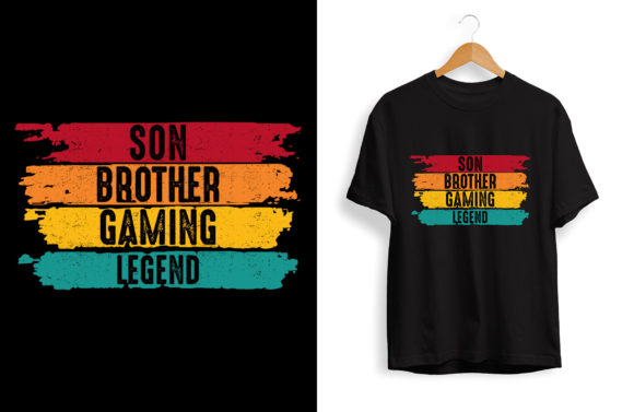 Son Brother Gamin: A Gaming T-shirt Design for the Creative Entrepreneur