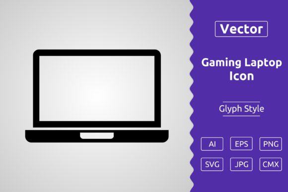 The Essential Gaming Laptop Glyph Icon for Modern Creators