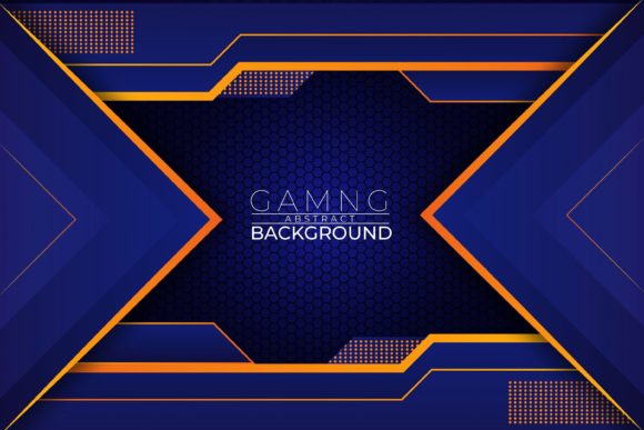 The Power of Gaming Abstract Color Blue Orange: A Versatile Vector Asset