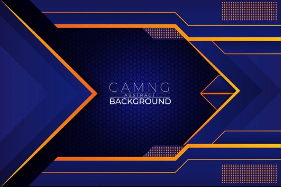 Unlocking Creative Potential with Gaming Abstract Background Blue Orange